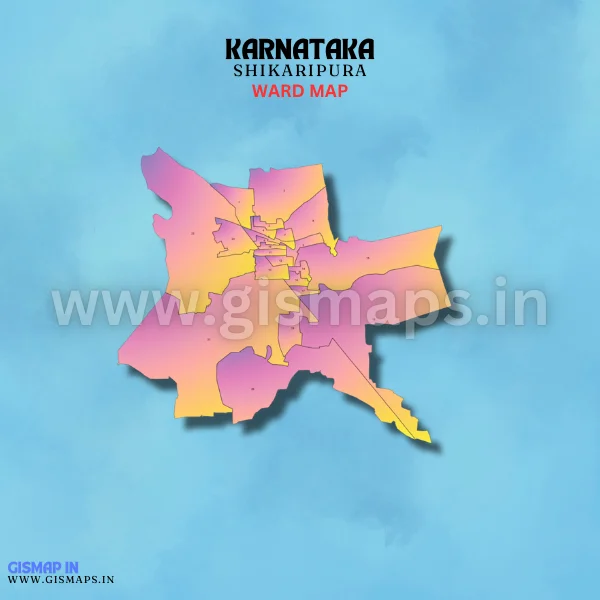 Shikaripura Ward Map (Karnataka)